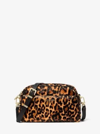 Malá crossbody kabelka Jet Set s leopardím potiskem a lýtkovým potiskem