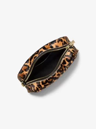 Malá crossbody kabelka Jet Set s leopardím potiskem a lýtkovým potiskem