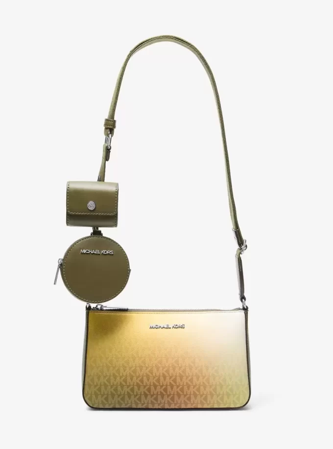 Malá crossbody kabelka Jet Set s ombré podpisovým logem a pouzdrem pro Apple Airpods Pro® Malá crossbody kabelka Jet Set s ombré podpisovým logem a pouzdrem pro Apple Airpods Pro®