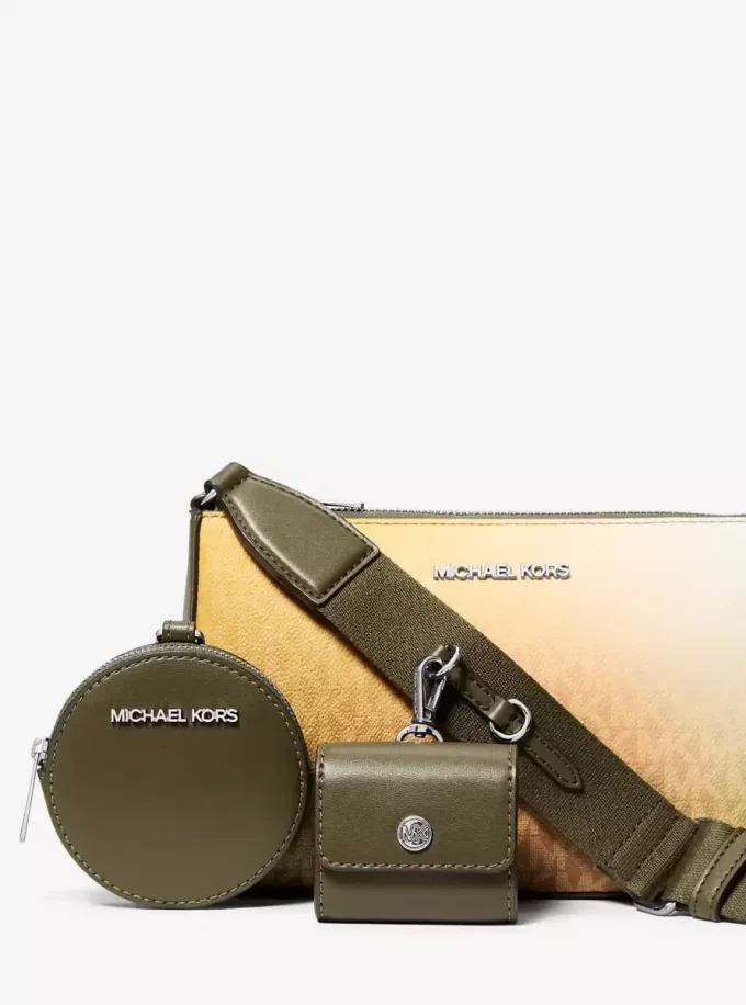 Malá crossbody kabelka Jet Set s ombré podpisovým logem a pouzdrem pro Apple Airpods Pro® Malá crossbody kabelka Jet Set s ombré podpisovým logem a pouzdrem pro Apple Airpods Pro®