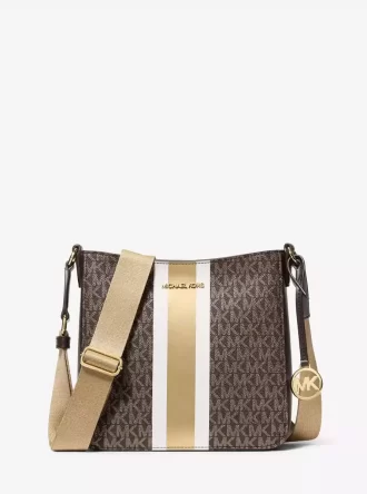 Malá crossbody kabelka Jet Set Signature Logo Stripe