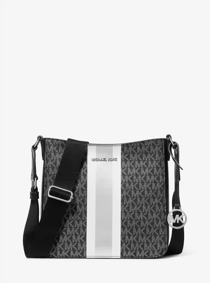 Malá crossbody kabelka Jet Set Signature Logo Stripe