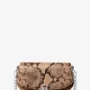 Malá crossbody kabelka Mila s reliéfním hadím vzorem