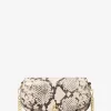 Malá crossbody kabelka Mila s reliéfním hadím vzorem