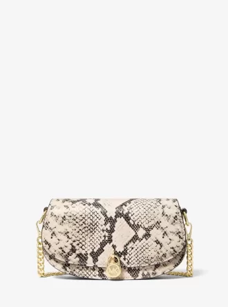 Malá crossbody kabelka Mila s reliéfním hadím vzorem