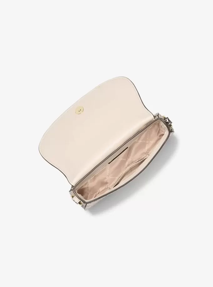 Malá crossbody kabelka Mila s reliéfním hadím vzorem