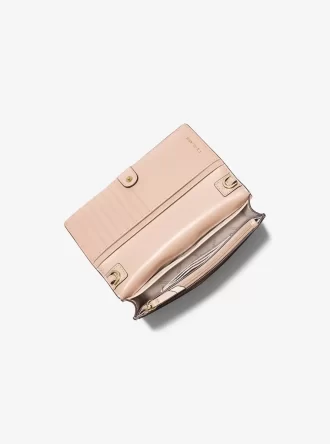 Malá dvoubarevná crossbody taška Jet Set s logem a logem