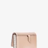 Malá dvoubarevná crossbody taška Jet Set s logem a logem Malá dvoubarevná crossbody taška Jet Set s logem a logem
