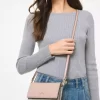 Malá dvoubarevná crossbody taška Jet Set s logem a logem Malá dvoubarevná crossbody taška Jet Set s logem a logem