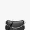 Malá kožená crossbody kabelka Carmela Pebbled