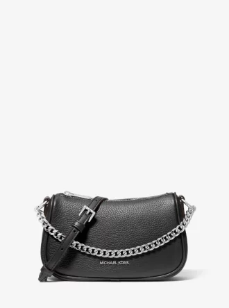 Malá kožená crossbody kabelka Carmela Pebbled