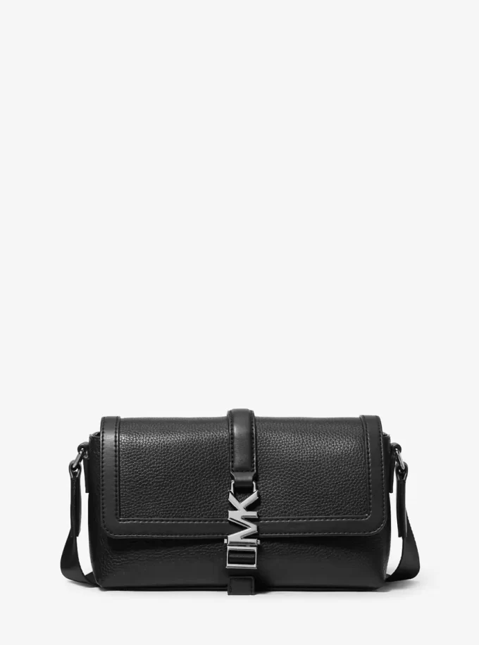 Malá kožená crossbody kabelka Cyrus Pebbled Malá kožená crossbody kabelka Cyrus Pebbled