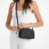 Malá kožená crossbody kabelka Jet Set s cvočky a kamínky Malá kožená crossbody kabelka Jet Set s cvočky a kamínky