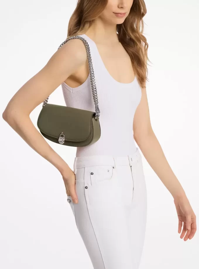 Malá kožená crossbody kabelka Mila