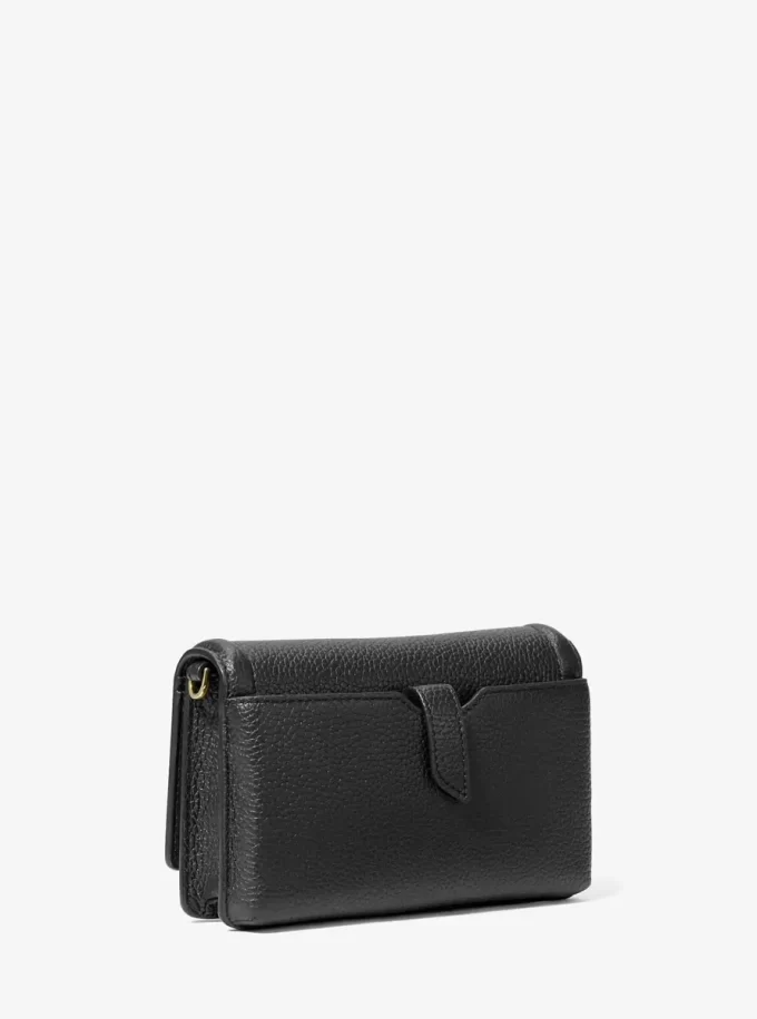 Malá kožená kabelka Jet Set Pebbled Crossbody s pouzdrem na smartphone Malá kožená kabelka Jet Set Pebbled Crossbody s pouzdrem na smartphone
