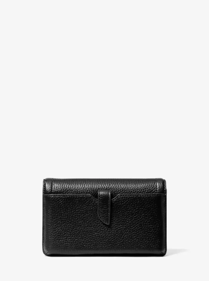 Malá kožená kabelka Jet Set Pebbled Crossbody s pouzdrem na smartphone Malá kožená kabelka Jet Set Pebbled Crossbody s pouzdrem na smartphone