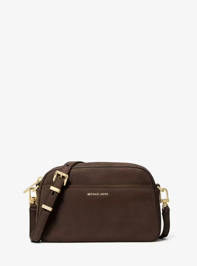 Malá nubuková crossbody taška Jet Set na fotoaparát Malá nubuková crossbody taška Jet Set na fotoaparát