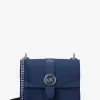 Malá safínová kožená crossbody kabelka Greenwich Malá safínová kožená crossbody kabelka Greenwich
