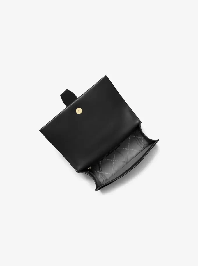 Malá safínová kožená crossbody kabelka Greenwich Malá safínová kožená crossbody kabelka Greenwich