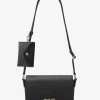 Malá safínová kožená crossbody kabelka Vincent s pouzdrem na karty s podpisovým logem Malá safínová kožená crossbody kabelka Vincent s pouzdrem na karty s podpisovým logem