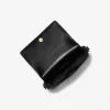 Malá safínová kožená crossbody kabelka Vincent s pouzdrem na karty s podpisovým logem Malá safínová kožená crossbody kabelka Vincent s pouzdrem na karty s podpisovým logem