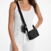 Malá safínová kožená crossbody kabelka Vincent s pouzdrem na karty s podpisovým logem Malá safínová kožená crossbody kabelka Vincent s pouzdrem na karty s podpisovým logem