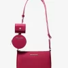 Malá safínová kožená crossbody taška Jet Set s pouzdrem pro Apple Airpods Pro® Malá safínová kožená crossbody taška Jet Set s pouzdrem pro Apple Airpods Pro®