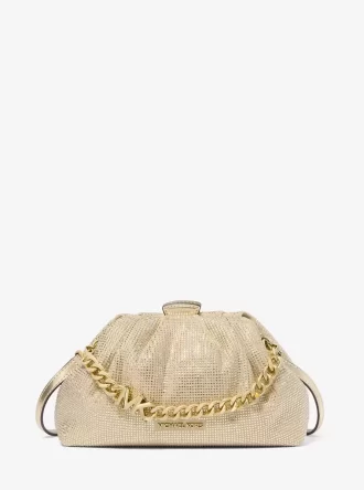 Malá zdobená metalická crossbody kabelka Nola