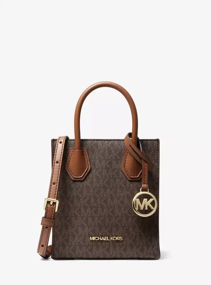 Mercer extra malá crossbody kabelka s logem a koženým potiskem