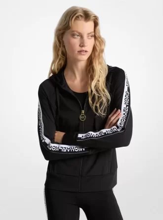 Mikina s kapucí na zip s logem