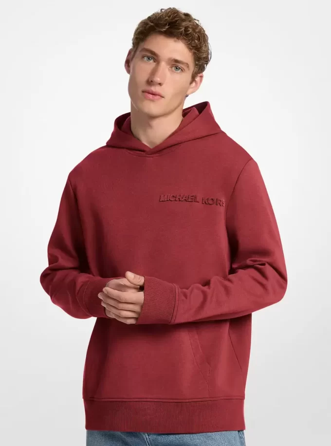 Mikina s reliéfním logem a bavlněnou směsí