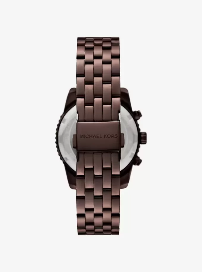Mini Bryant Pavé hodinky v hnědé barvě Mini Bryant Pavé hodinky v hnědé barvě