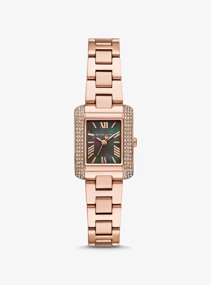 Mini hodinky Emery Pavé v růžovo-zlatém odstínu Mini hodinky Emery Pavé v růžovo-zlatém odstínu