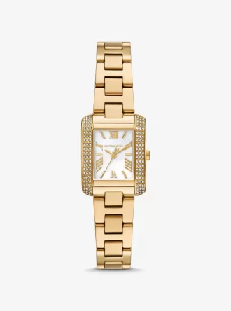 Mini hodinky Emery Pavé ve zlaté barvě