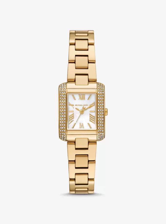 Mini hodinky Emery Pavé ve zlaté barvě Mini hodinky Emery Pavé ve zlaté barvě