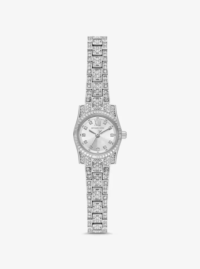 Mini hodinky Lexington Pavé ve stříbrné barvě Mini hodinky Lexington Pavé ve stříbrné barvě