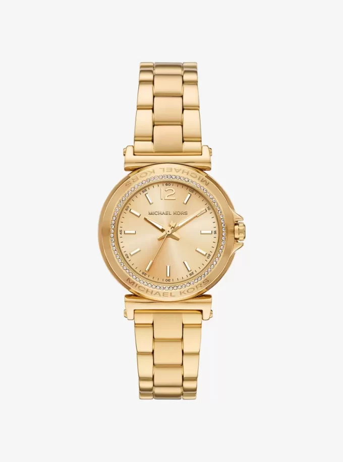 Mini hodinky Maren Pavé Gold-Tone Mini hodinky Maren Pavé Gold-Tone