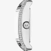 Mini hodinky Monroe Pavé Silver-Tone