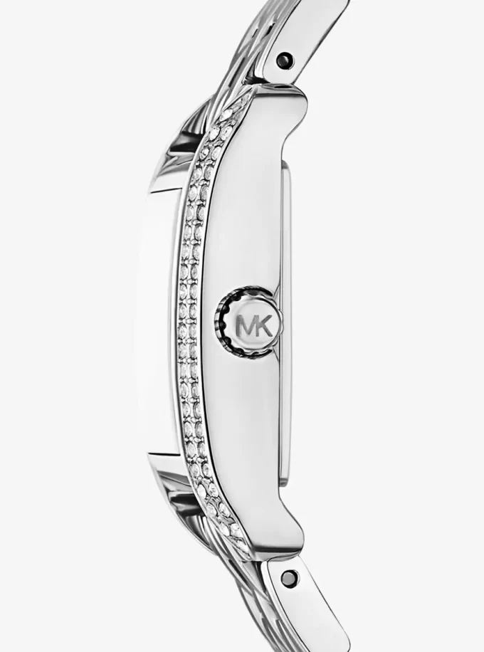 Mini hodinky Monroe Pavé Silver-Tone