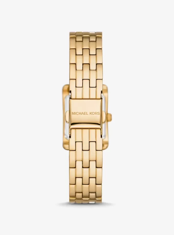 Mini hodinky Monroe Pavé ve zlatém tónu