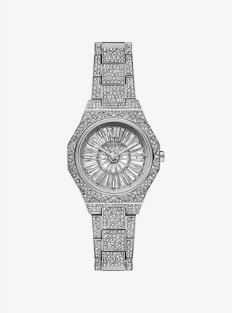 Mini hodinky Raquel Pavé Silver-Tone