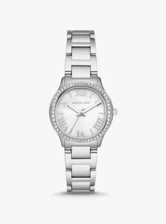 Mini hodinky Sage Pavé Silver-Tone