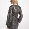 Minišaty s metalickým paisley krajkovým vzorem Minišaty s metalickým paisley krajkovým vzorem