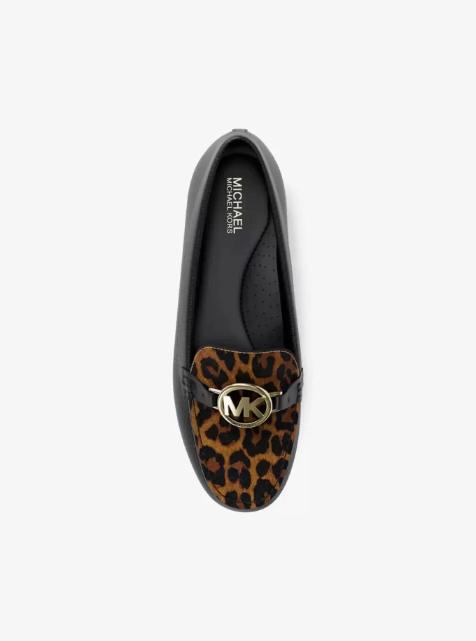 Mokasíny Fulton z telecího chlupu s leopardím potiskem Mokasíny Fulton z telecího chlupu s leopardím potiskem