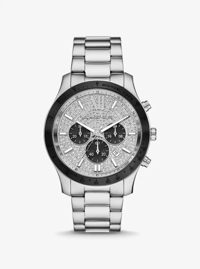 Nadměrné hodinky Berkley Pavé ve stříbrné barvě Nadměrné hodinky Berkley Pavé ve stříbrné barvě