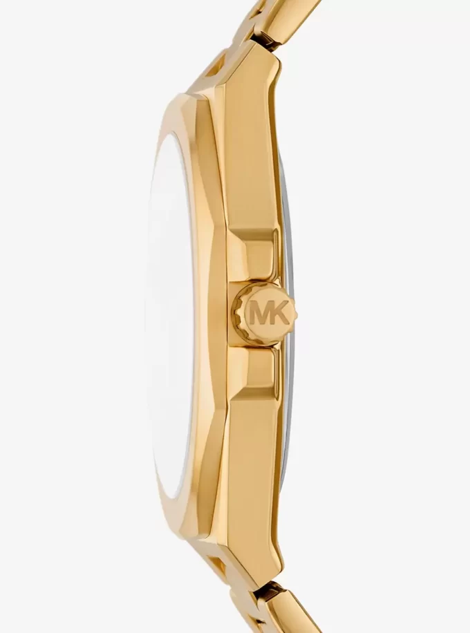 Nadměrné hodinky Callum ve zlaté barvě