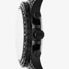 Nadměrné hodinky Everest Pavé v černé barvě Nadměrné hodinky Everest Pavé v černé barvě