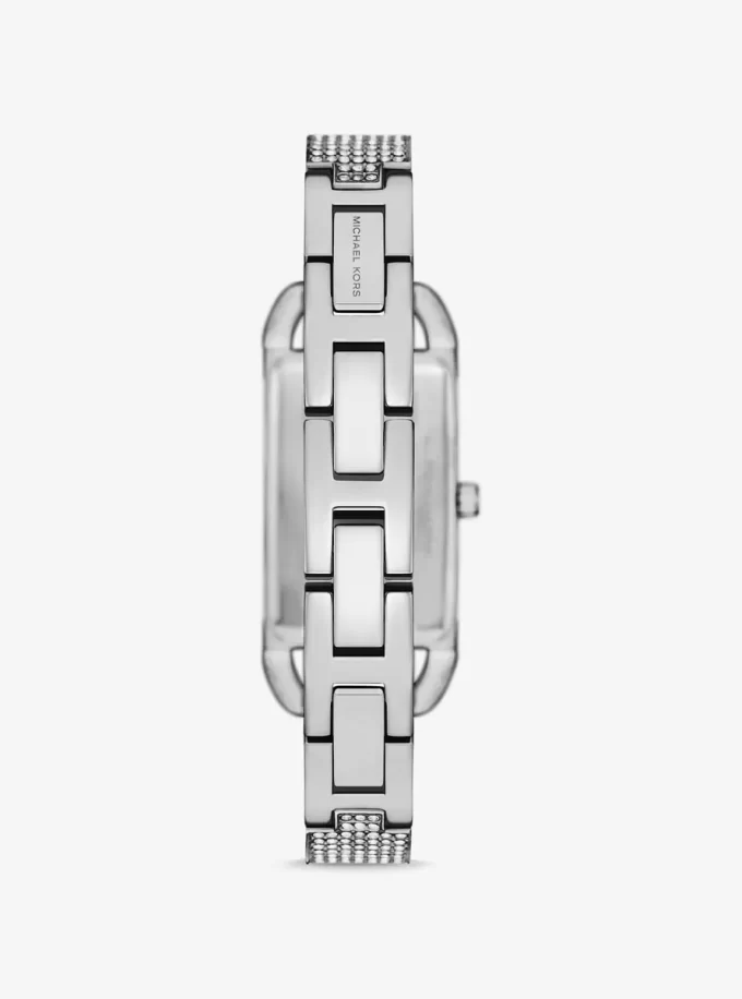 Náramkové hodinky Mini Empire Pavé Silver-Tone Náramkové hodinky Mini Empire Pavé Silver-Tone