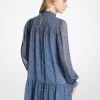 Žoržetové šaty s metalickým paisley potiskem Žoržetové šaty s metalickým paisley potiskem