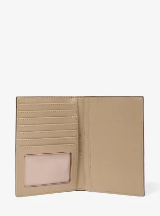 Peněženka na pas s logem Jet Set Medium Metallic